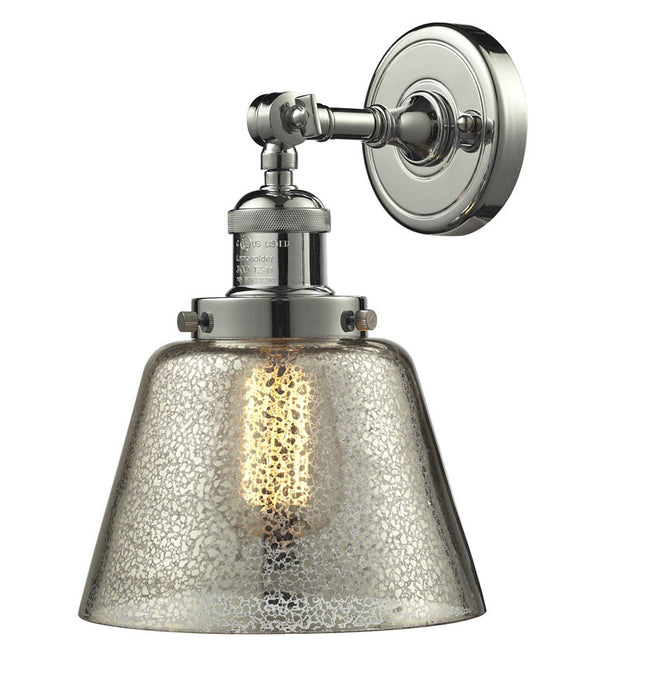 Innovations 203-PN-G64 One Light Wall Sconce, Polished Nickel