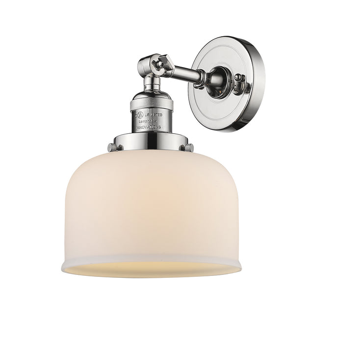 Innovations 203-PN-G71 One Light Wall Sconce, Polished Nickel