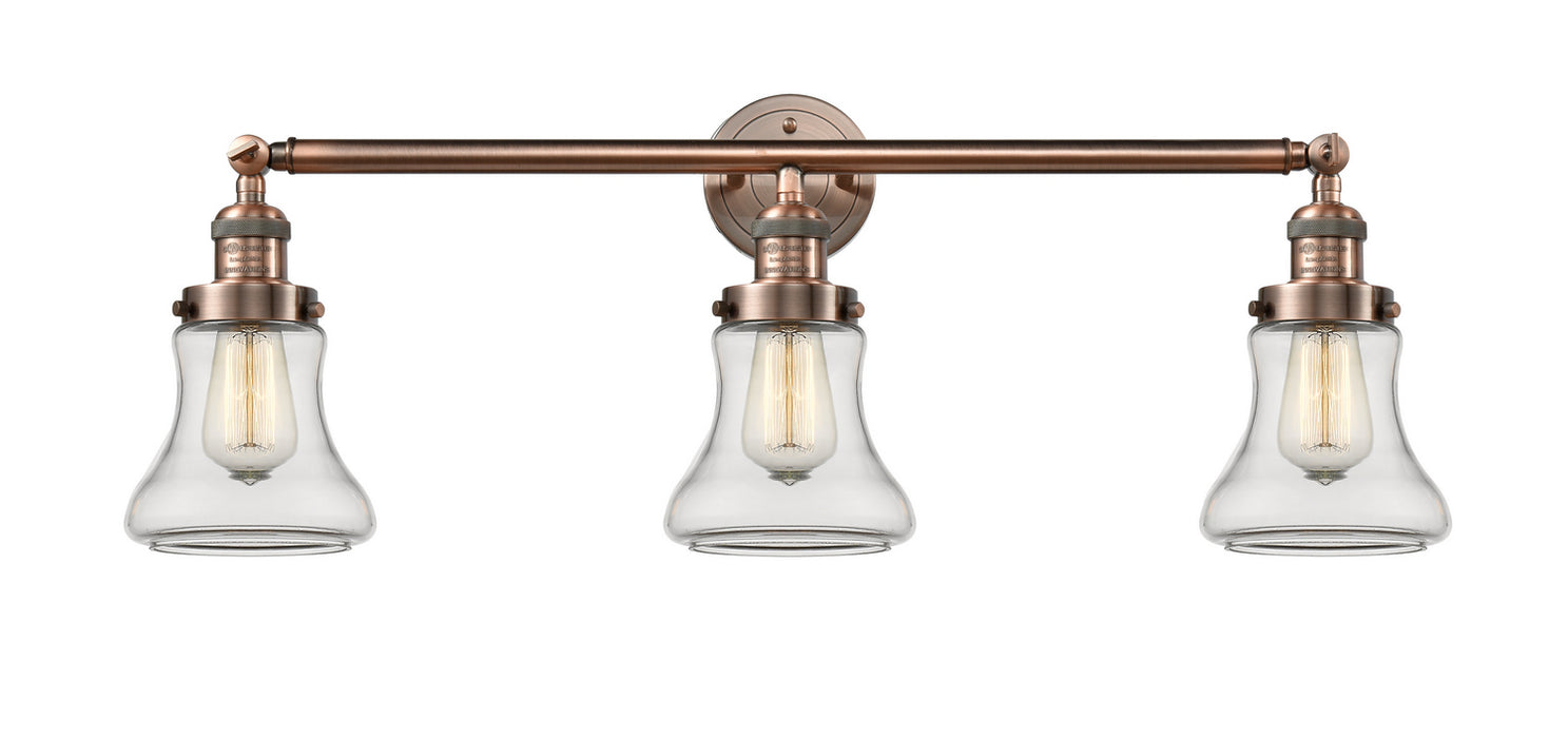 Innovations 205-AC-G192 Three Light Bath Vanity, Antique Copper