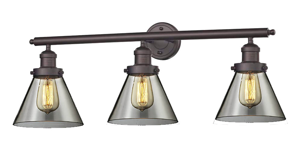 Innovations 205-OB-G43 Three Light Bath Vanity, Oil Rubbed Bronze