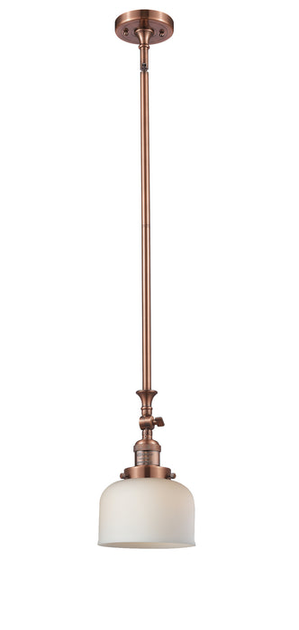 Innovations 206-AC-G71 One Light Mini Pendant, Antique Copper