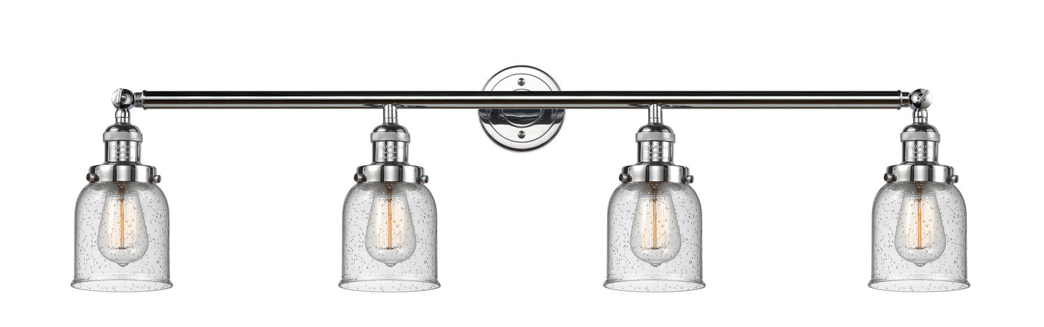 Innovations 215-PC-G54 Four Light Bath Vanity, Polished Chrome