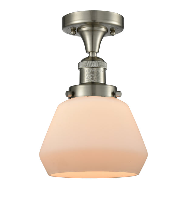 Innovations 517-1CH-SN-G171 One Light Semi-Flush Mount, Brushed Satin Nickel