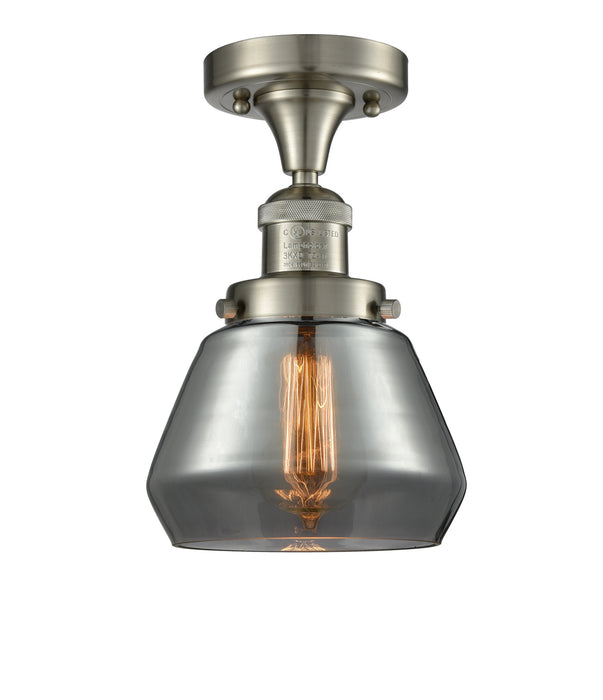 Innovations 517-1CH-SN-G173 One Light Semi-Flush Mount, Brushed Satin Nickel