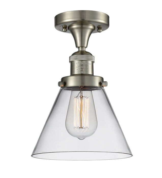 Innovations 517-1CH-SN-G42 One Light Semi-Flush Mount, Brushed Satin Nickel