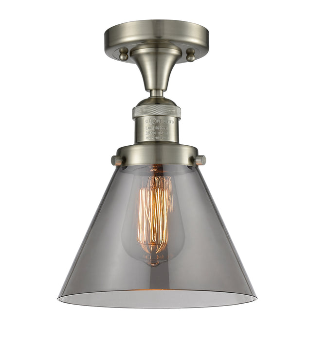 Innovations 517-1CH-SN-G43 One Light Semi-Flush Mount, Brushed Satin Nickel