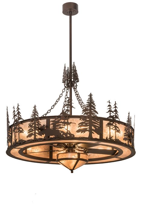 Meyda Tiffany 185031 19 Light Chandel-Air, Mahogany Bronze