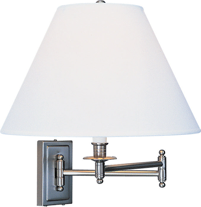 Robert Abbey B1504XXX One Light Wall Swinger, Brushed Chrome