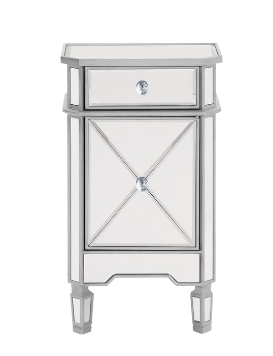 Elegant Lighting MF6-1006S Vanity Table, Hand Rubbed Antique Silver