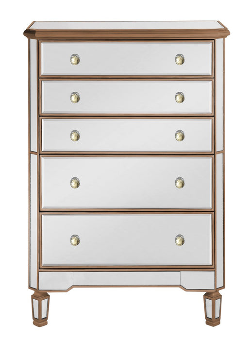 Elegant Lighting MF6-1126G Cabinet, Hand Rubbed Antique Gold