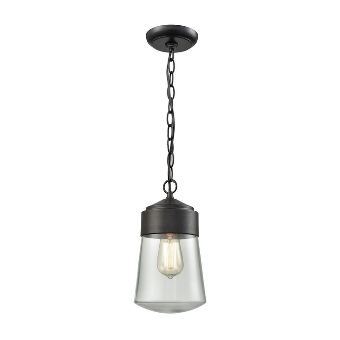 ELK Home 45118/1 One Light Outdoor Pendant, Oil Rubbed Bronze
