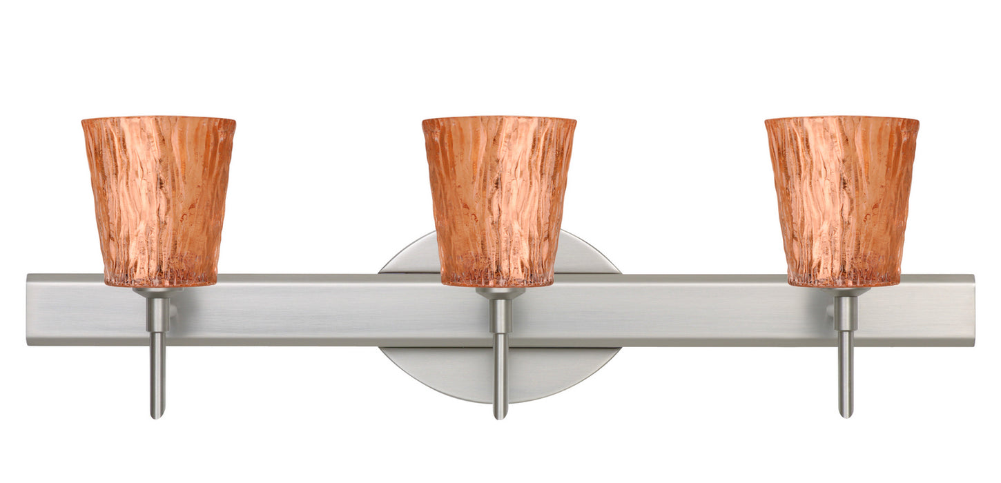 Besa 3SW-5125CF-SN Wall Sconce, Satin Nickel