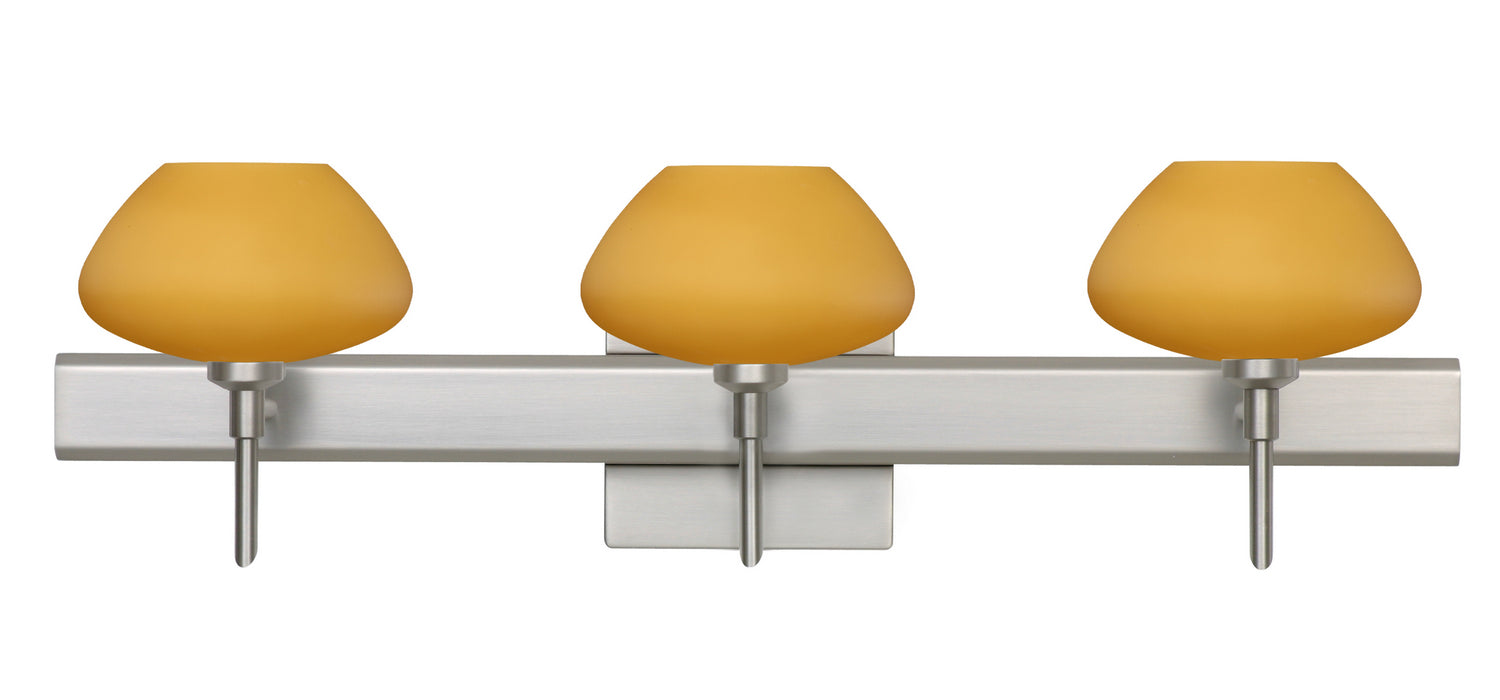 Besa 3SW-541080-SN-SQ Wall Sconce, Satin Nickel
