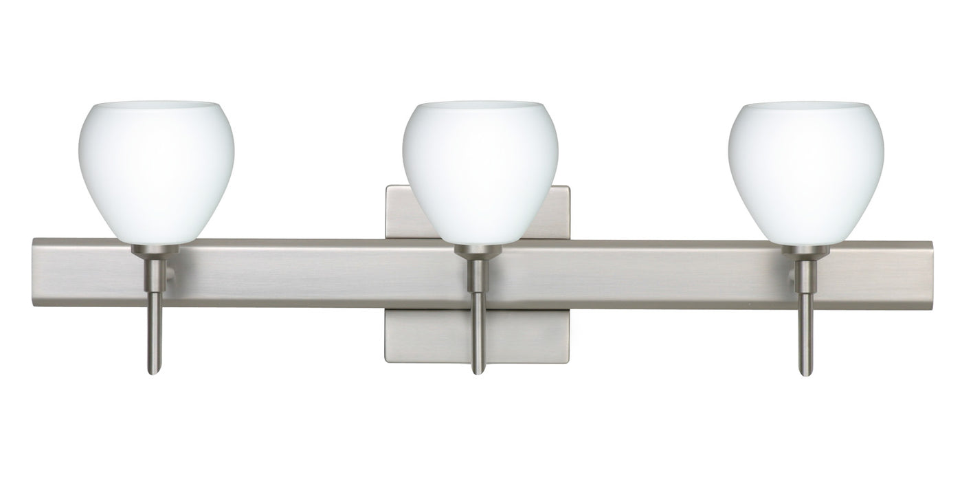 Besa 3SW-560507-SN-SQ Wall Sconce, Satin Nickel