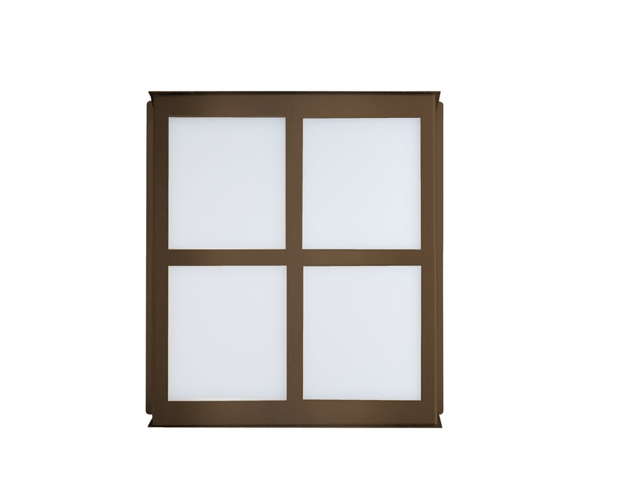 Besa BREE11-WA-BR One Light Outdoor Wall Sconce, Bronze