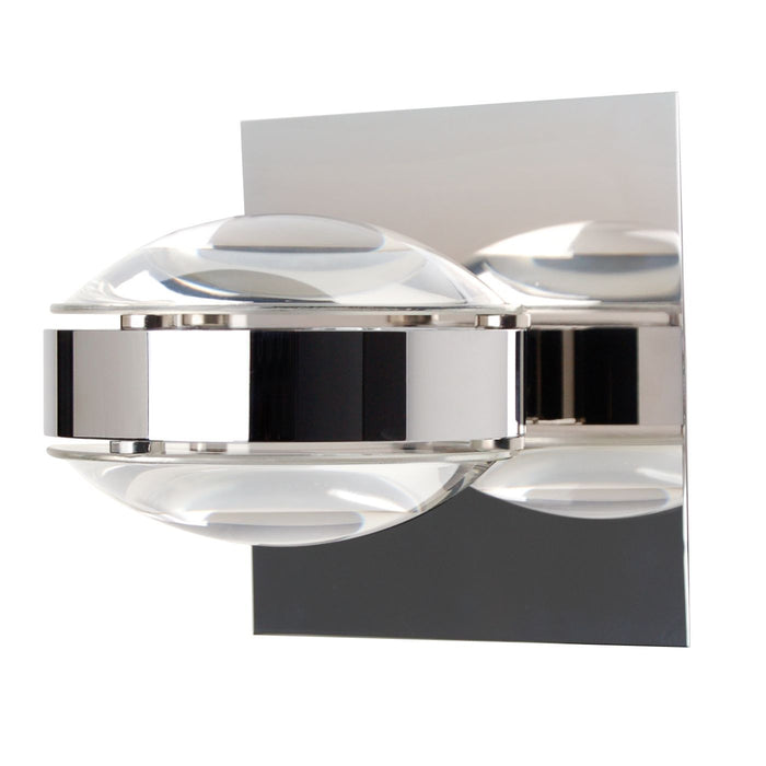 Besa OPTOS1W-CLCL-CR Wall Sconce, Chrome