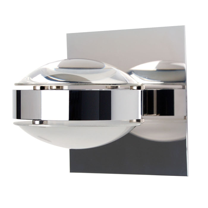 Besa OPTOS1W-CLFR-CR Wall Sconce, Chrome