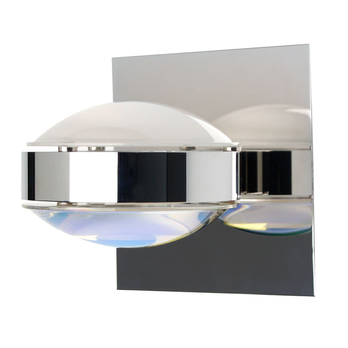Besa OPTOS1W-FRWD-CR One Light Wall Sconce, Chrome