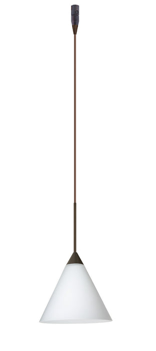 Besa RXP-512107-BR One Light Pendant, Bronze