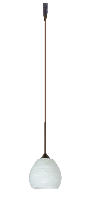 Besa RXP-560560-BR One Light Pendant, Bronze