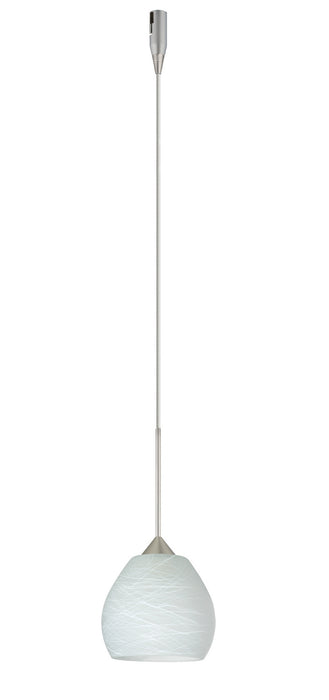 Besa RXP-560560-SN One Light Pendant, Satin Nickel