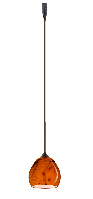 Besa RXP-5605HB-BR One Light Pendant, Bronze