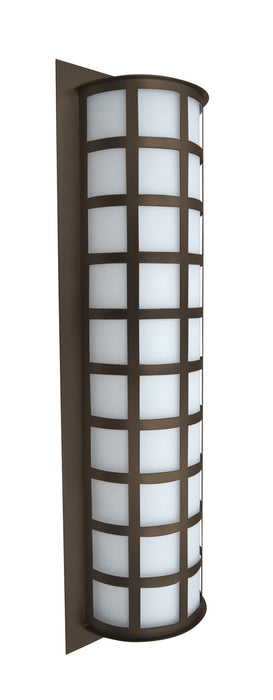 Besa SCALA28-WA-BR Three Light Outdoor Wall Sconce, Bronze