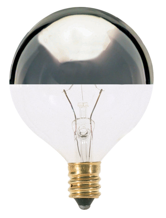 Satco S3244 Light Bulb, Silver Crown