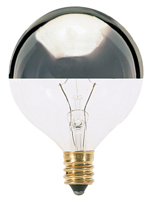 Satco S3246 Light Bulb, Silver Crown