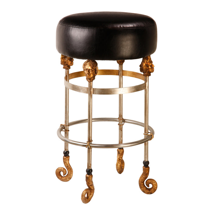 Lucas + McKearn SI1051 Bar Stool, Chrome/Gold