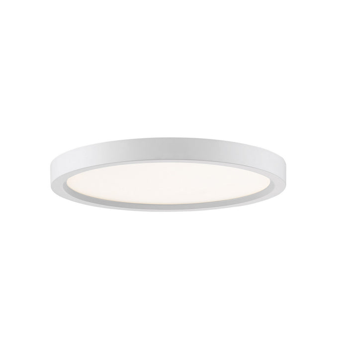Quoizel OST1711W LED Flush Mount, Matte White