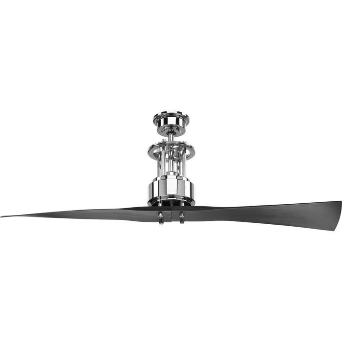 Progress Lighting P2570-15 56" Ceiling Fan, Polished Chrome
