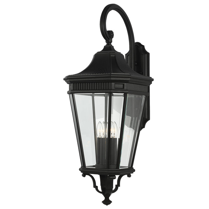 Generation Lighting OL5405BK Four Light Wall Lantern, Black