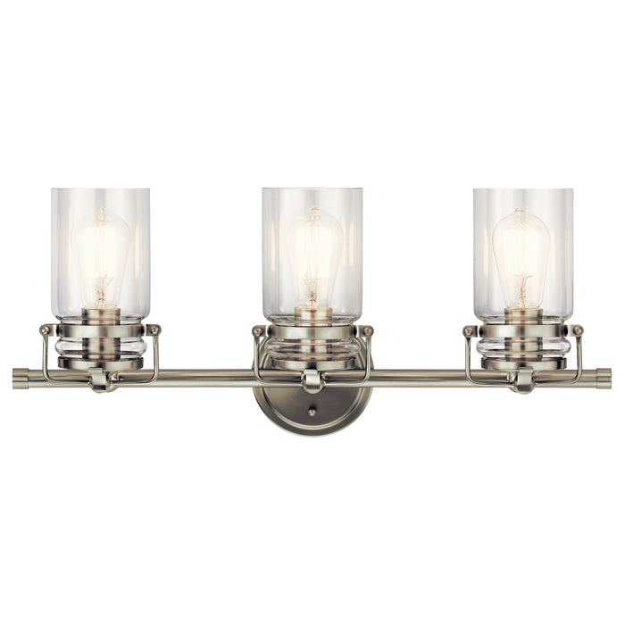 Kichler 45689NI Three Light Bath, Brushed Nickel