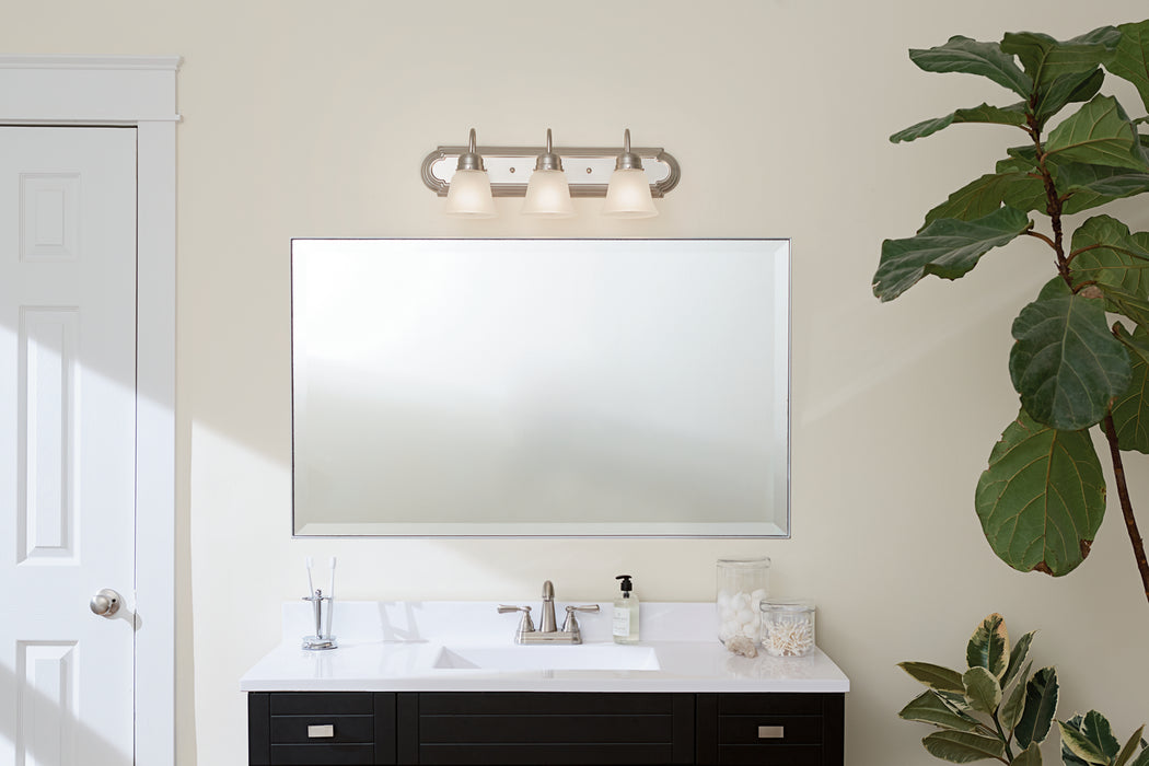 Kichler 5337NIS Three Light Bath, Brushed Nickel