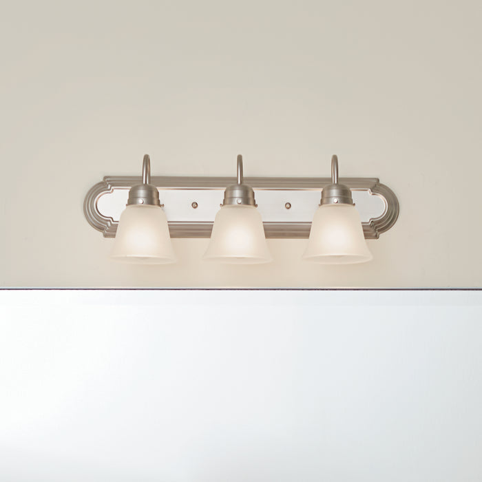 Kichler 5337NIS Three Light Bath, Brushed Nickel