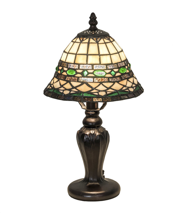 Meyda Tiffany 198767 One Light Mini Lamp, Mahogany Bronze