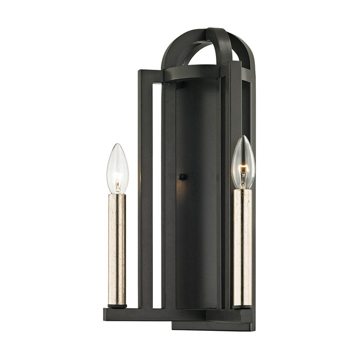 Troy Lighting B6252 Two Light Wall Sconce, Textured Bronze