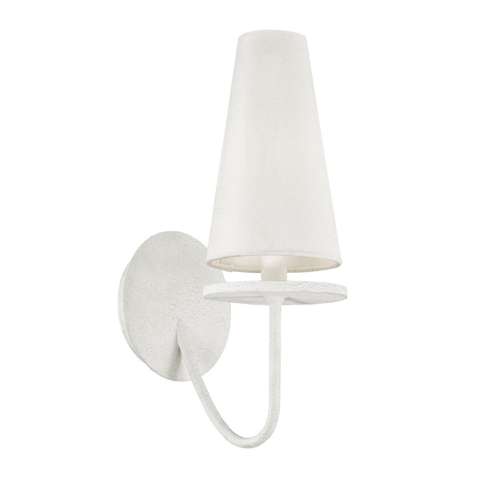 Troy Lighting B6281-GSW One Light Wall Sconce, Gesso White