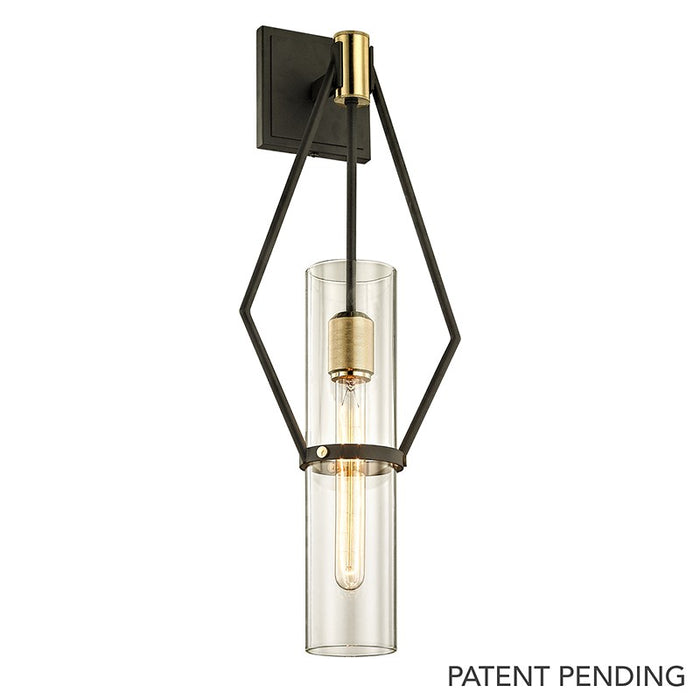 Troy Lighting B6312-TBZ/BBA One Light Wall Sconce, Textured Bronze Brushed Brass