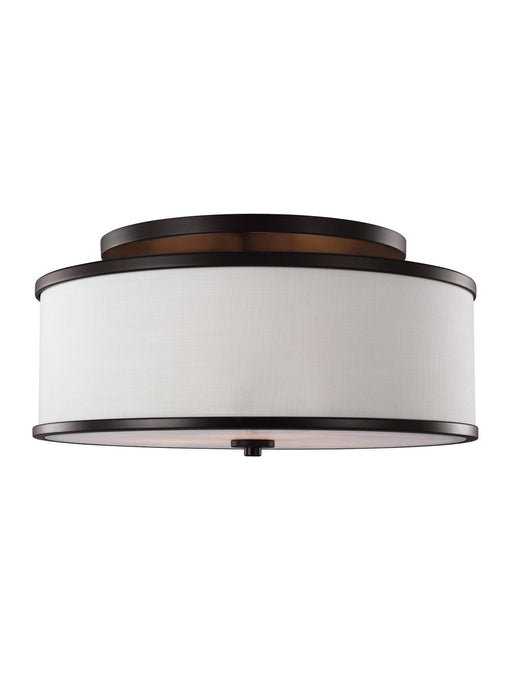Visual Comfort Studio SF339ORB Three Light Semi-Flush Mount, Oil Rubbed Bronze