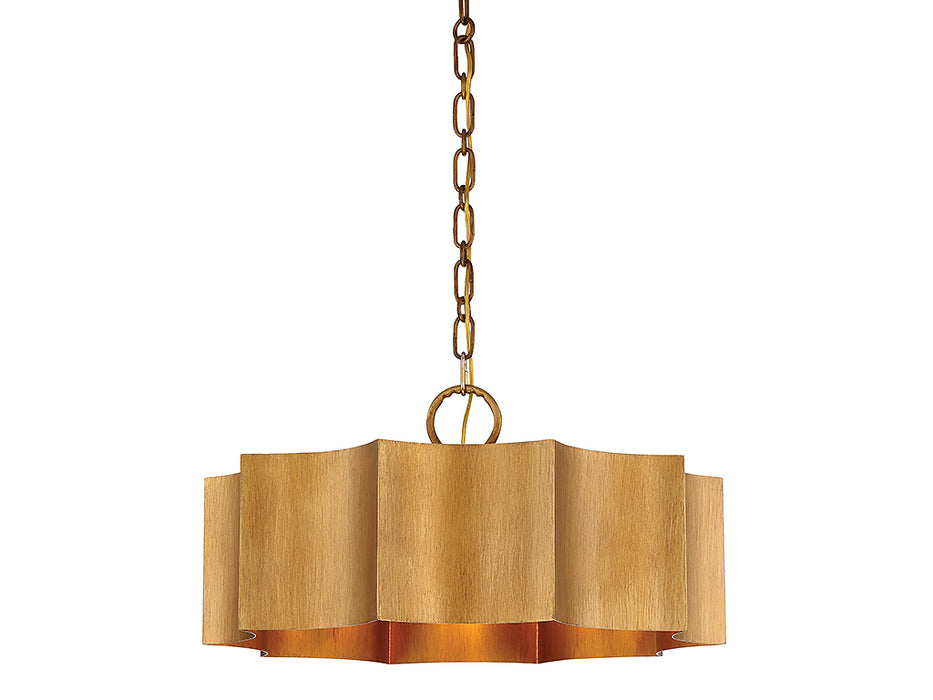 Savoy House 7-100-3-54 Three Light Pendant, Gold Patina