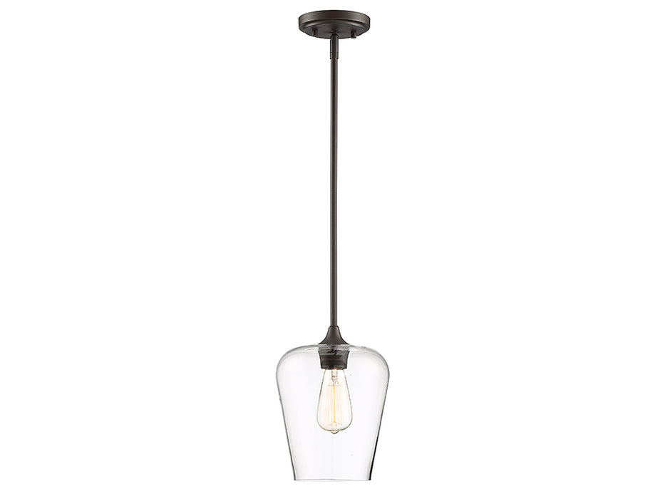 Savoy House 7-4036-1-13 One Light Pendant, English Bronze