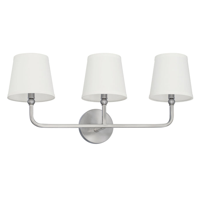 Capital Lighting 119331BN-674 Three Light Vanity, Brushed Nickel