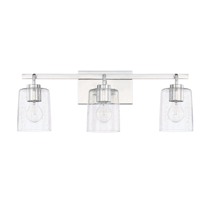 Capital Lighting 128531CH-449 Three Light Vanity, Chrome