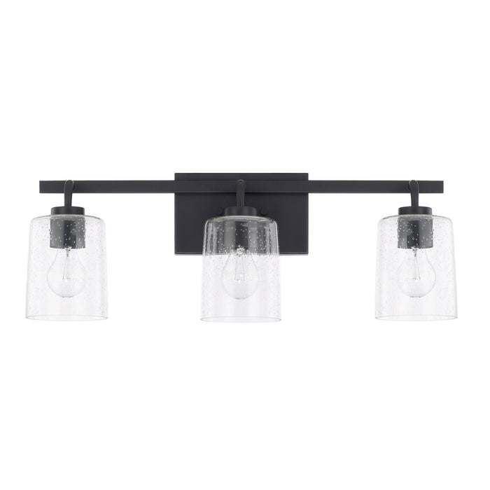Capital Lighting 128531MB-449 Three Light Vanity, Matte Black