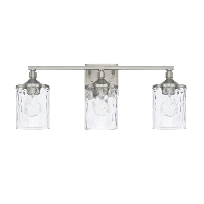 Capital Lighting 128831BN-451 Three Light Vanity, Brushed Nickel