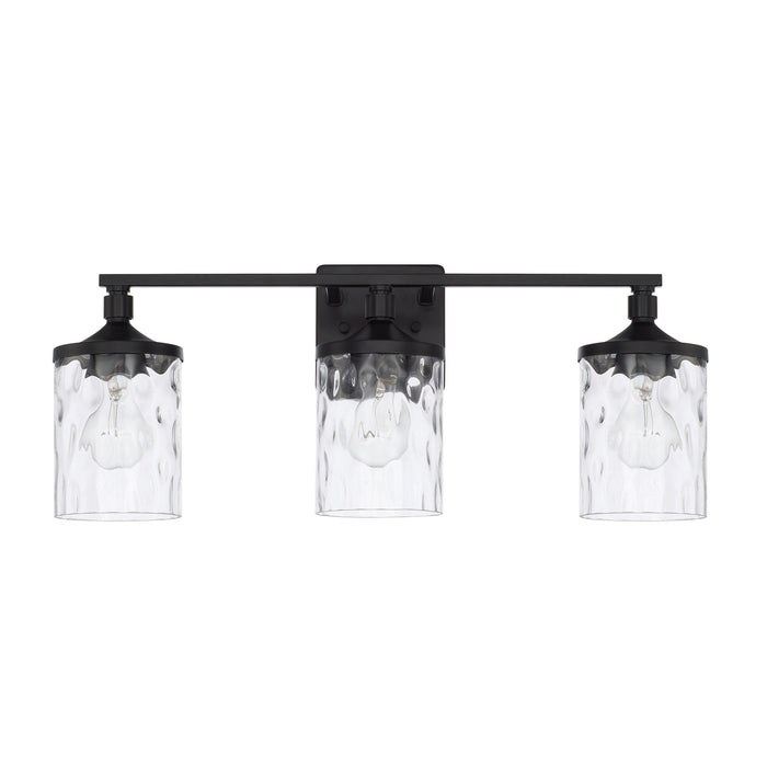 Capital Lighting 128831MB-451 Three Light Vanity, Matte Black