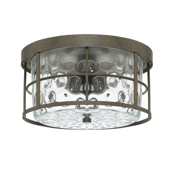Capital Lighting 225021FH Two Light Flush Mount, Farm House