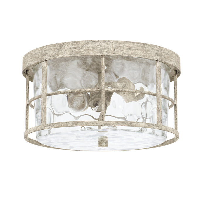 Capital Lighting 225021MS Two Light Flush Mount, Mystic Sand